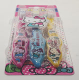 2020 Sanrio Hello Kitty Firefly 3 Pack Tooth Brushes Yellow Pink Blue New in Package