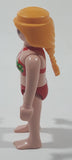 Geobra Playmobil Woman in Red Bikini Swim Suit 2 3/4" Tall Toy Figure