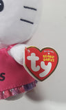 2016 Ty Beanie Babies Sanrio Hello Kitty I Love Las Vegas 6" Tall Toy Stuffed Plush Character New with Tags