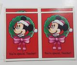 Rare Carlton Cards The Walt Disney Company Mickey Mouse Minnie Mouse Pluto Perforated Christmas Cards 9 Small Sheets 2 Large Sheets