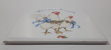 Vintage Welcome Friends White Chicken Hens with Blue Bows Themed 6" x 6" Ceramic Tile Trivet