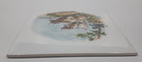 Vintage Cattle Cow Themed 6" x 6" Ceramic Tile Trivet
