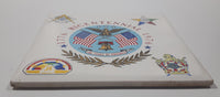 Vintage Ace Novelty & Printing Co. 1776 1976 Bicentennial 200 Years of Progress 6" x 6" Ceramic Tile Trivet