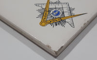 Vintage Ace Novelty & Printing Co. 1776 1976 Bicentennial 200 Years of Progress 6" x 6" Ceramic Tile Trivet