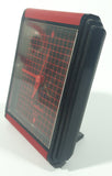 Vintage Cardinal Quartz Red and Black Alarm Clock Made in Hong Kong