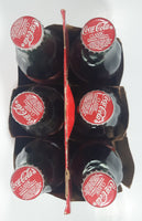 1996 Coca-Cola 1966 Season's Greetings Santa Claus Christmas 6-Pack of Full Never Opened 8 oz. Glass Bottles with Paper Carrier