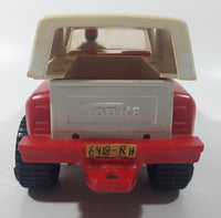 Rare Vintage Tonka Canadian Tire Pickup Truck with Box Cap and Driver 9 1/4" Long Pressed Steel and Plastic Toy Car Vehicle