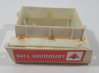 Rare Vintage Tonka Canadian Tire Pickup Truck with Box Cap and Driver 9 1/4" Long Pressed Steel and Plastic Toy Car Vehicle