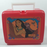 Vintage Thermos Brand Disney Pocahontas Red Plastic Lunch Box
