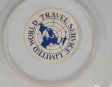 Set of Vintage World Travel Service Limited Thailand 6" Plates with Man and Woman Photos On Them