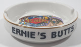 Vintage Las Vegas Ernie's Butts 4 1/2" Ceramic Ash Tray with Gold Trim