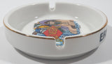 Vintage Las Vegas Ernie's Butts 4 1/2" Ceramic Ash Tray with Gold Trim