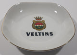 Vintage Fisher & Co 8633 Rodental Porzellanfabrik Veltins Beer 5 1/4" Porcelain Ash Tray with Gold Trim