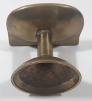 Vintage Pedestal Sink Shaped 4 3/8" Tall Brass Metal Soap Dish