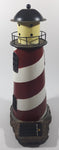 Solar Red and White Lighthouse Shaped 13 1/4" Tall Metal and Resin Not Working