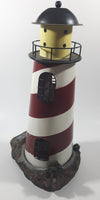 Solar Red and White Lighthouse Shaped 13 1/4" Tall Metal and Resin Not Working