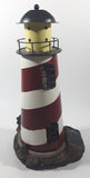 Solar Red and White Lighthouse Shaped 13 1/4" Tall Metal and Resin Not Working