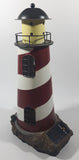 Solar Red and White Lighthouse Shaped 13 1/4" Tall Metal and Resin Not Working