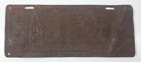 Antique 1940 Montana Metal Vehicle License Plate Tag 34 T848