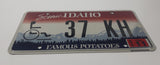 2015 Scenic Idaho Famous Potatoes Wheelchair Handicap Metal Vehicle License Plate Tag 37 KH