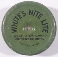 Antique White's Nite Lite Candle Wick Tin Metal Can