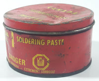 Vintage The Canada Metal Co Ltd Canada Metal Soldering Paste Red Can