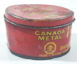 Vintage The Canada Metal Co Ltd Canada Metal Soldering Paste Red Can