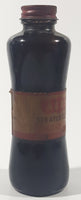 Vintage Boyle-Midway Aero Scratch Cover Furniture Polish 6" Tall Brown Glass Bottle