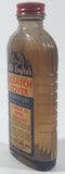 Vintage Boyle-Midway Old English Scratch Cover Furniture Polish 5 5/8" Tall Clear Embossed Glass Bottle with Paper Label