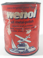 Vintage Tri-Peek International Wenol All Metal Polish 1000ml 39.3 ozs 5 1/4" Metal Can Made in W. Germany