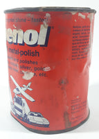 Vintage Tri-Peek International Wenol All Metal Polish 1000ml 39.3 ozs 5 1/4" Metal Can Made in W. Germany