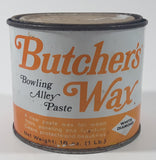 Butcher's Wax Bowling Alley Paste 16 Oz 1 Lb Orange and White Metal Can