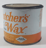 Butcher's Wax Bowling Alley Paste 16 Oz 1 Lb Orange and White Metal Can