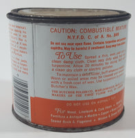 Butcher's Wax Bowling Alley Paste 16 Oz 1 Lb Orange and White Metal Can