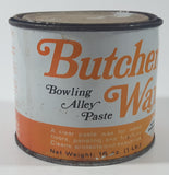 Butcher's Wax Bowling Alley Paste 16 Oz 1 Lb Orange and White Metal Can