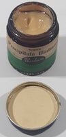 Rare Antique Barham White Precipitate Ointment 2" Tall Brown Glass Jar with Metal Lid