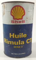 Vintage Shell Rimula CT Oil Series 3 One Quart 1.14 Litres Metal Can