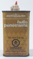 Vintage Canadian Tire Motomaster Penetrating Oil 250ml 8.8 fl oz Metal Oiler Can