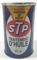 Vintage STP Oil Treatment Engine Protection 400mL 4 1/2" Tall Metal Can