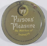 Vintage Parsons' Pleasure The Mild form of Barneys 2 Oz. Olive Green Tin Metal Can