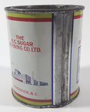 Vintage Rogers Syrup Golden Sugar Vancouver, B.C. Sugar Refinery 2lb Tin Metal Can