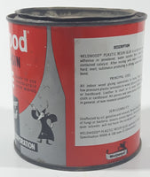 Vintage Weldwood Plastic Resin Glue 4" Tall Metal Can