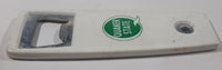 Vintage Quaker State White Hard Plastic and Metal Bottle Opener