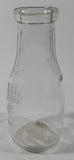 Vintage Blue Ribbon Quality Products Weaver Milk 7 1/4" Tall Embossed Clear Glass Bottle