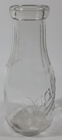 Vintage Blue Ribbon Quality Products Weaver Milk 7 1/4" Tall Embossed Clear Glass Bottle