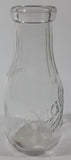 Vintage Blue Ribbon Quality Products Weaver Milk 7 1/4" Tall Embossed Clear Glass Bottle