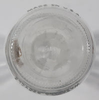 Vintage Blue Ribbon Quality Products Weaver Milk 7 1/4" Tall Embossed Clear Glass Bottle