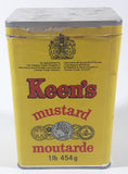 Vintage Keen's Dry Mustard 1lb 454g 6" Tall Tin Metal Container