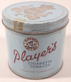 Vintage Player's Navy Cut Cigarette Tobacco Choice Virginia Light Blue Metal Tin Can