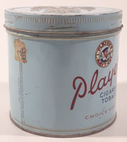 Vintage Player's Navy Cut Cigarette Tobacco Choice Virginia Light Blue Metal Tin Can